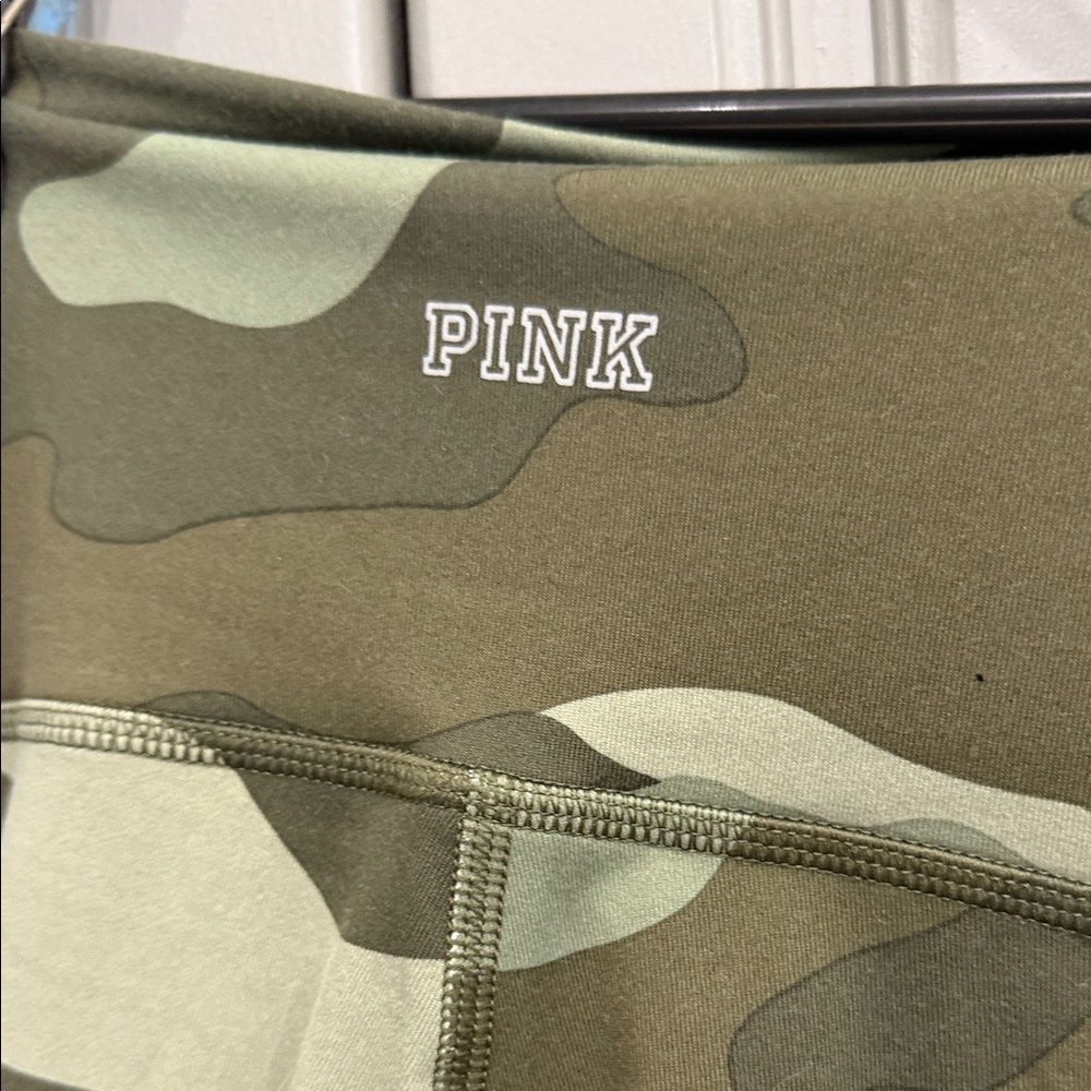 Victoria's Secret Green Camouflage Leggings - Picture 3 of 8